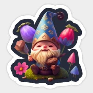 kawaii cute gnomie easter day Sticker